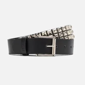 Empyre Black & Silver Studded Belt