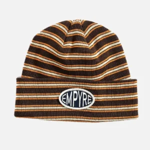 Empyre Burner Workwear Brown Stripe Beanie