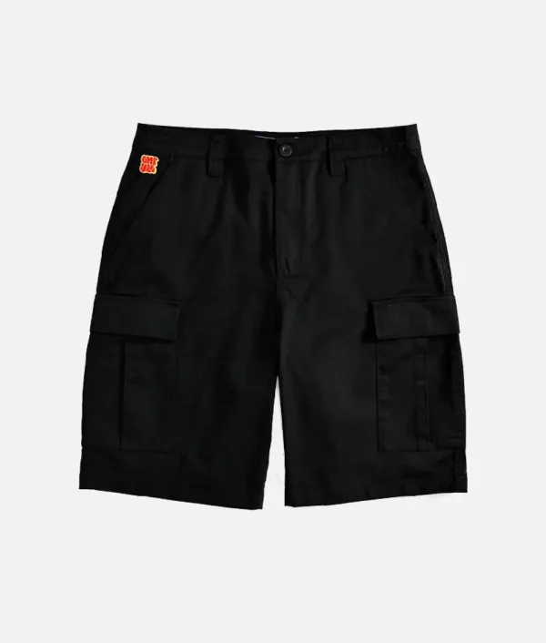 Empyre Cargo Loose Fit Black Skate Shorts