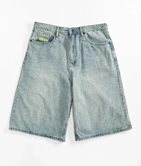 Empyre Ultra Loose Light Blue Denim Skate Shorts